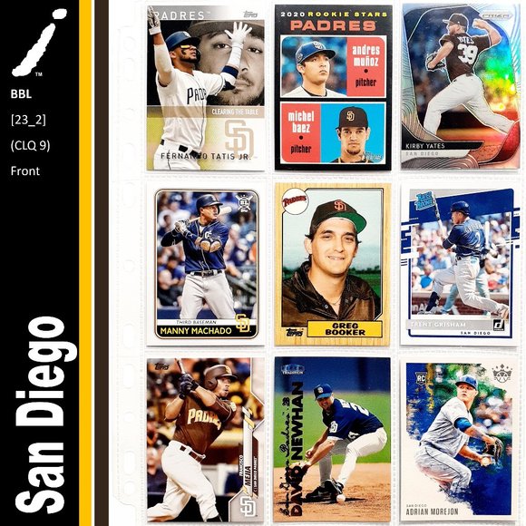 MLB Other - San Diego Padres 9 Card Lot - BBL [23_2]